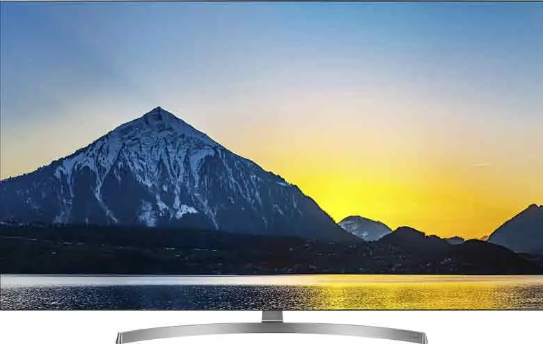 El televisor de LG ofrece un diseño elegante bisel metálico.
