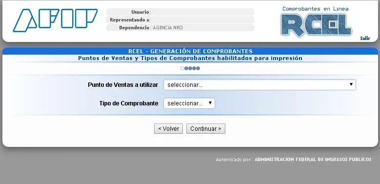 La selección de puntos de venta es uno de los pasos para hacer una factura electrónica