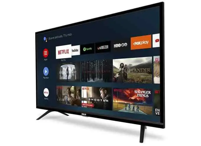 Este televisor de RCA incluye la plataforma de aplicaciones de Google.
