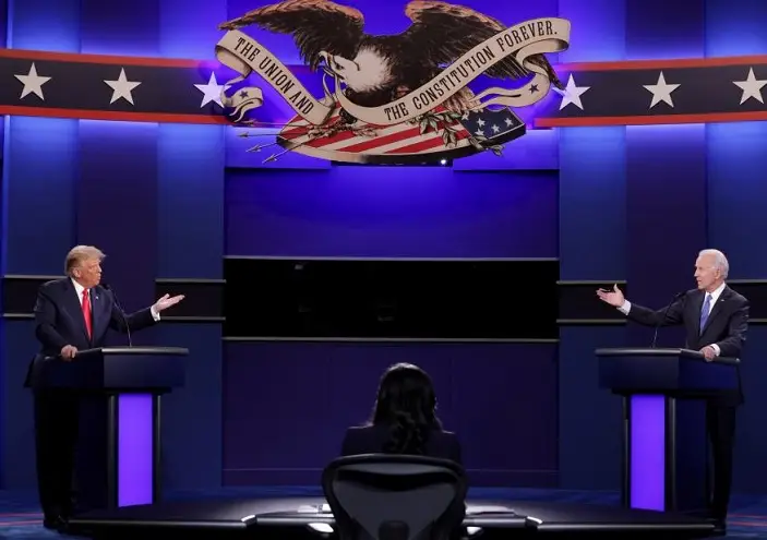 Trump y Biden, cara a cara en uno de los debates