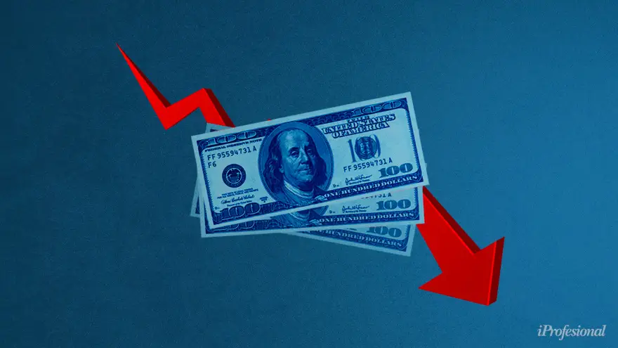 El precio del dólar blue se mantiene en baja, al igual que el dólar MEP y el contado con liquidación, que son referencias.