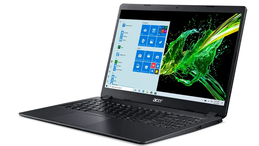 La Acer A315, delgada y equipada con Windows 10.