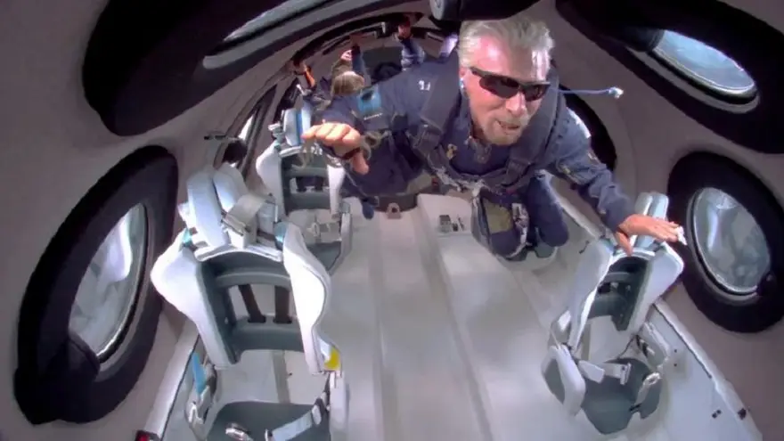La nave para cumplir el sueño de Branson