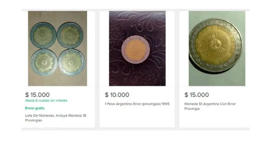 Las monedas de un peso con este error se venden por hasta $15.000