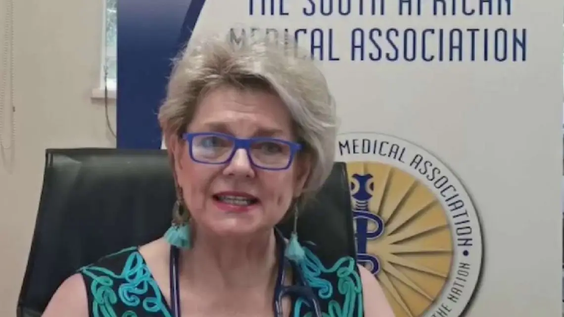 Angelique Coetzee, presidenta de la Asociación Médica de Sudáfrica