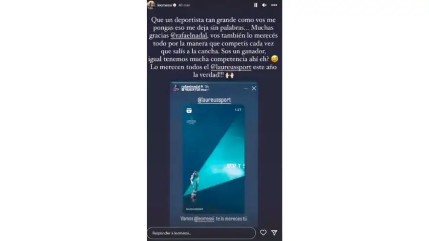 Nadal y Messi siempre se mostraron admiración mutua en redes sociales