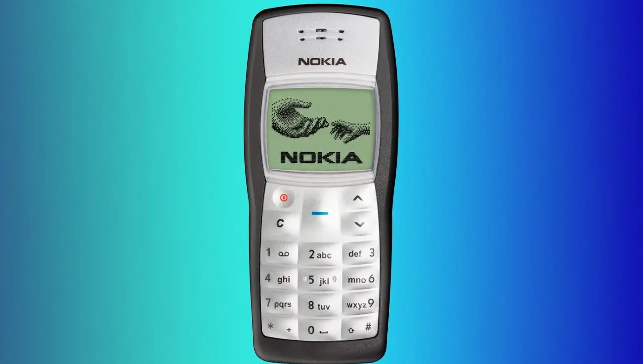 El Nokia 1100 es un ejemplo cabal de un celular tonto.