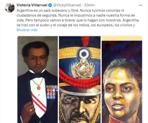 El polémico posteo de Villarruel en la red social X