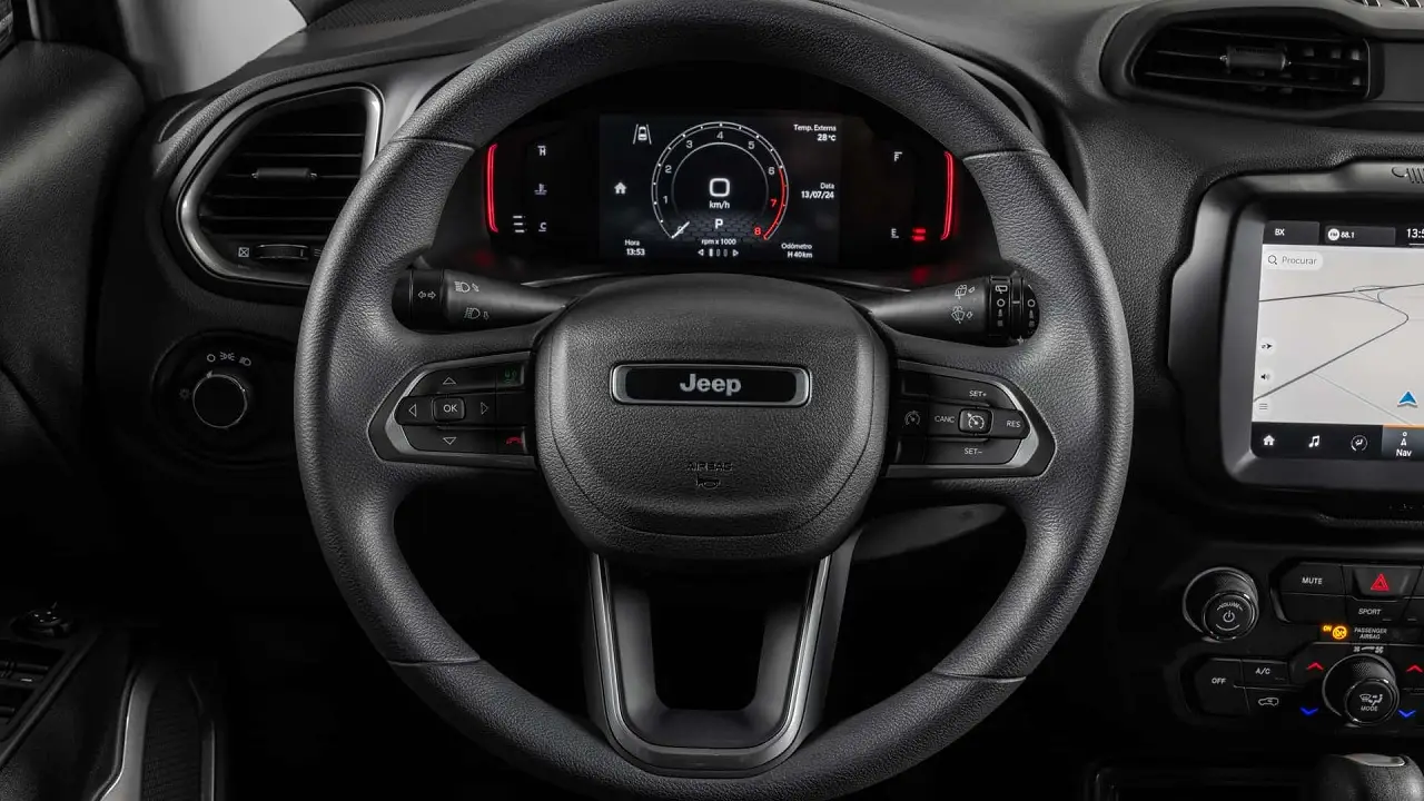 El interior del Jeep Renegade, cuya versión full quedó más barata