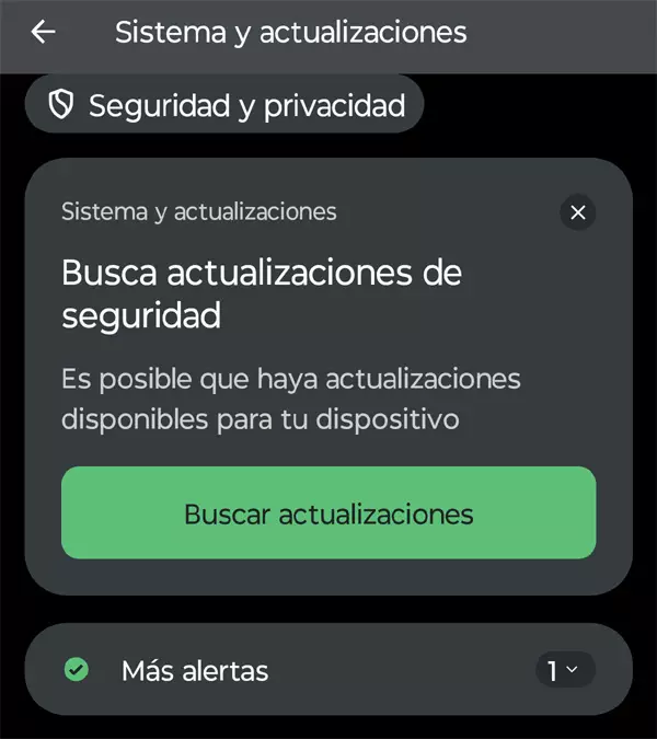 Actualizaciones de aplicaciones en el celular