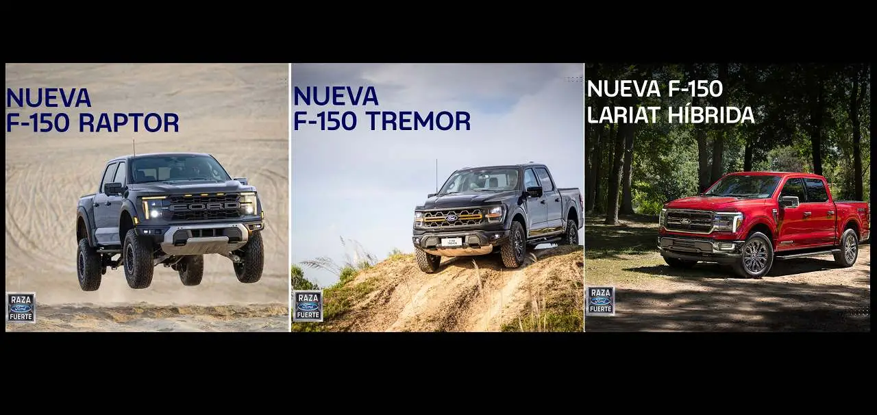 Tres estéticas diferenciadas para la gama F-150 de Ford.