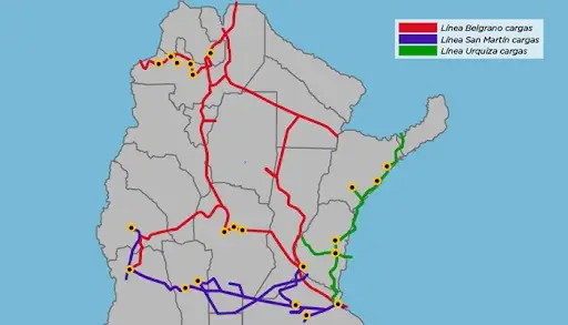 El recorrido del Belgrano Cargas