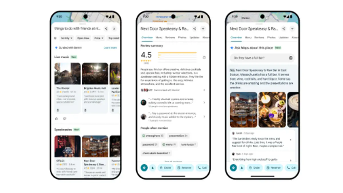 Podrás pedirle a Google Maps ideas de salidas con amigos.