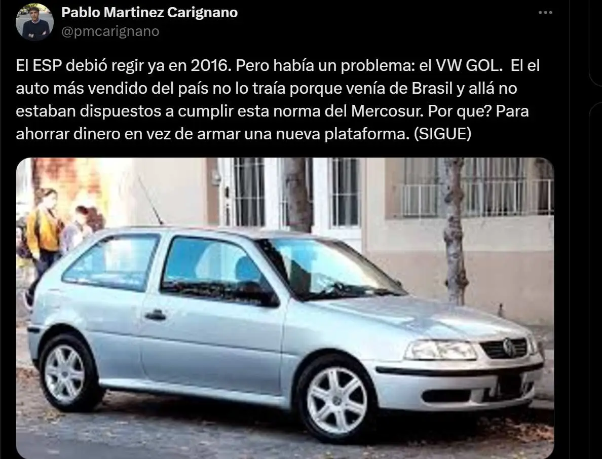 El reclamo del exfuncionario, Pablo Martínez Carignano, contra Volkswagen.