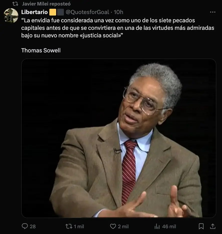 La respuesta de Milei a Cristina Kirchner en X