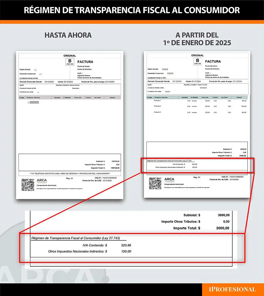 Nueva factura con IVA discriminado