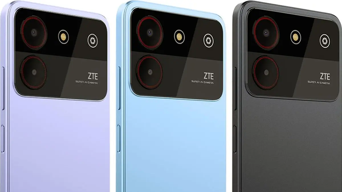 El celular ZTE Blade A54 está disponible en tres colores.