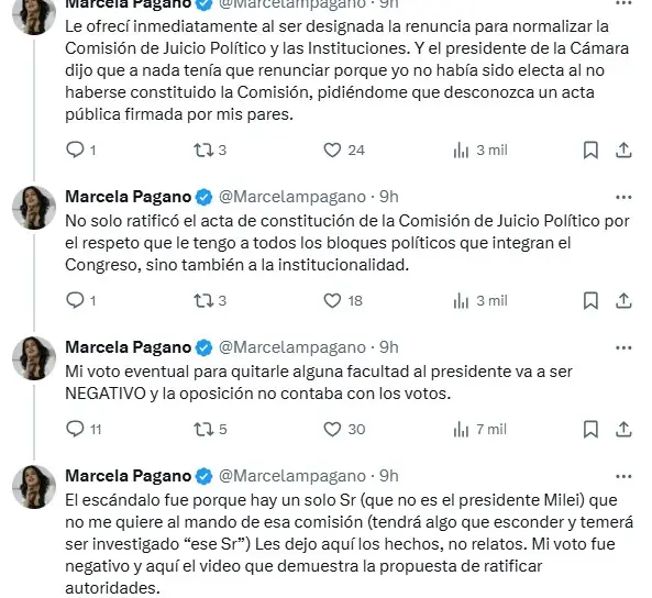 Pagano aclaró que no quería eliminar las facultades delegadas a Milei 