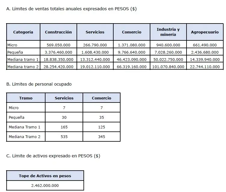 MiPyME: actualización anual de los topes de facturación