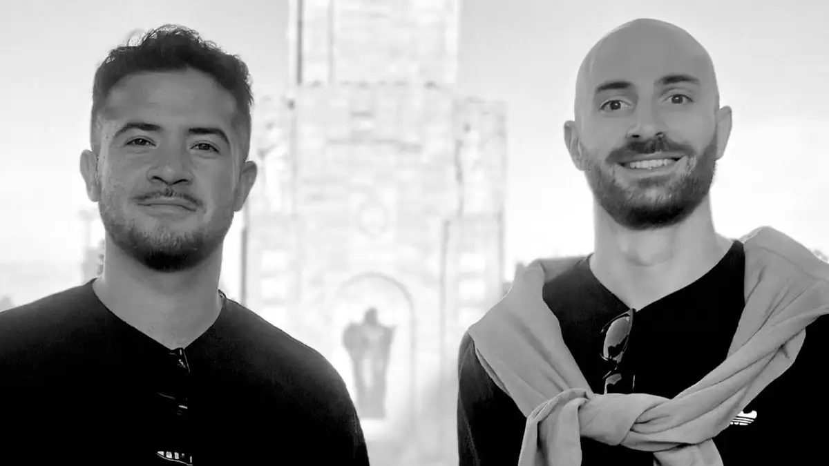 De izquierda a derecha: Iván Gauna e Iván Addolorato.