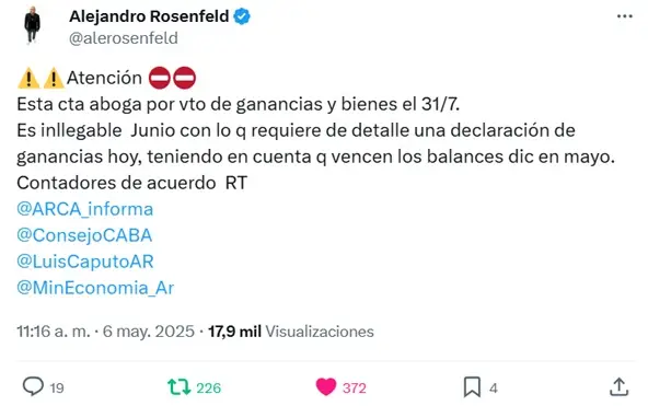 Contadores solicitan una nueva prórroga