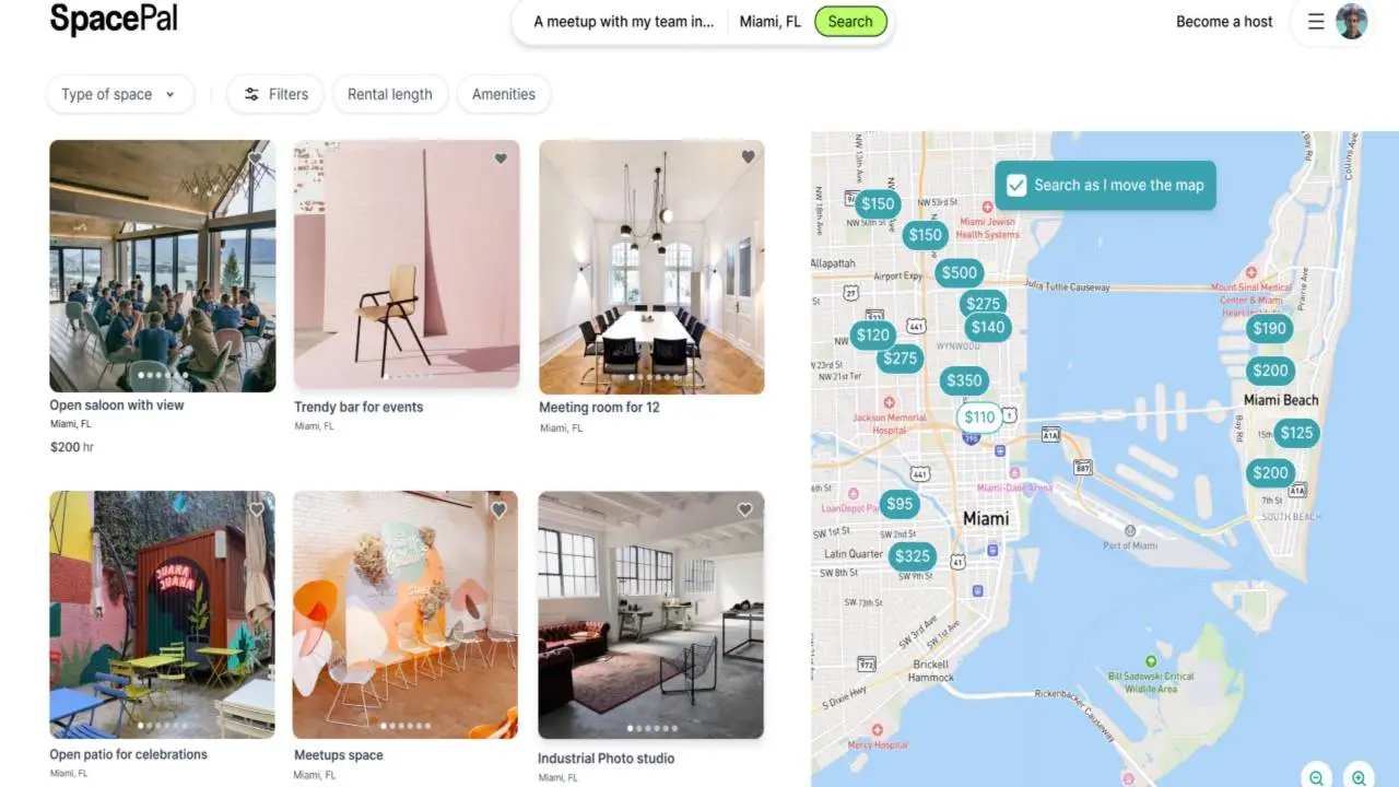 Los espacios más buscados en SpacePal son casas con pileta, bares y estudios de fotografía