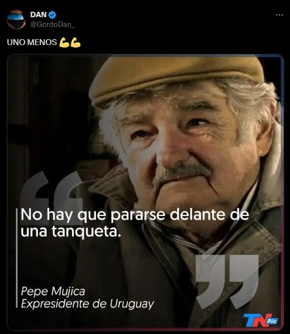 El mensaje del Gordo Dan sobre la muerte de José Pepe Mujica