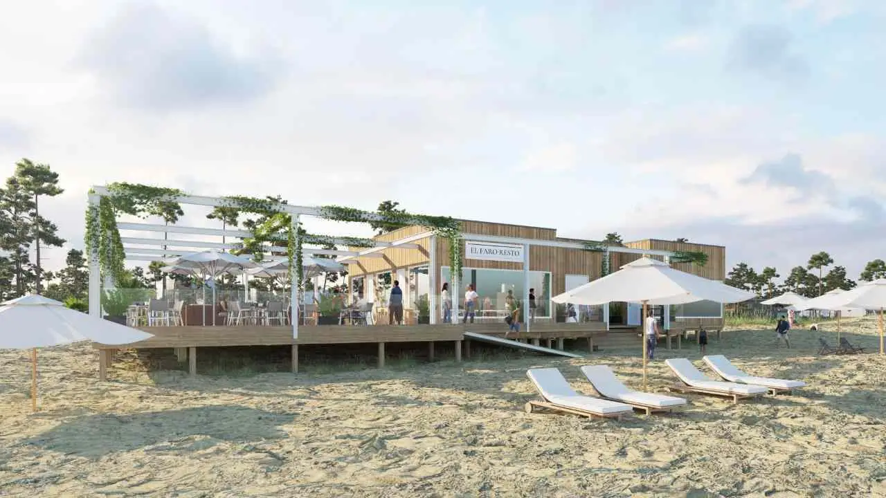 los residentes podrán disfrutar de alguno de los 3 paradores sobre la playa que están dentro de