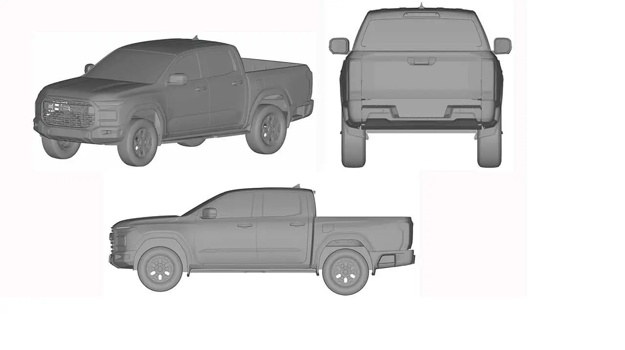 Así registró Chery la nueva camioneta en Argentina.