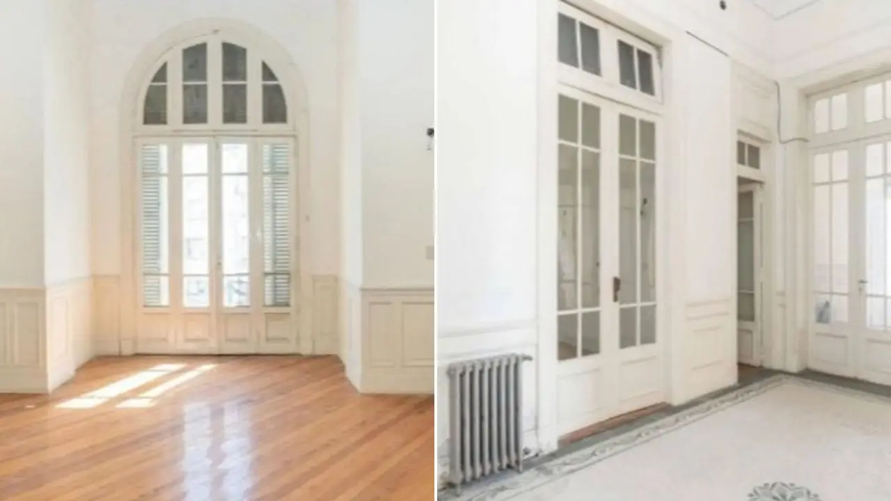 Imágenes de un semipiso que se vendía en el mismo edificio donde vive actualmente Cristina