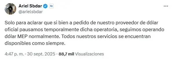 CEO de cocos capital y la venta de dólares descrontrolada