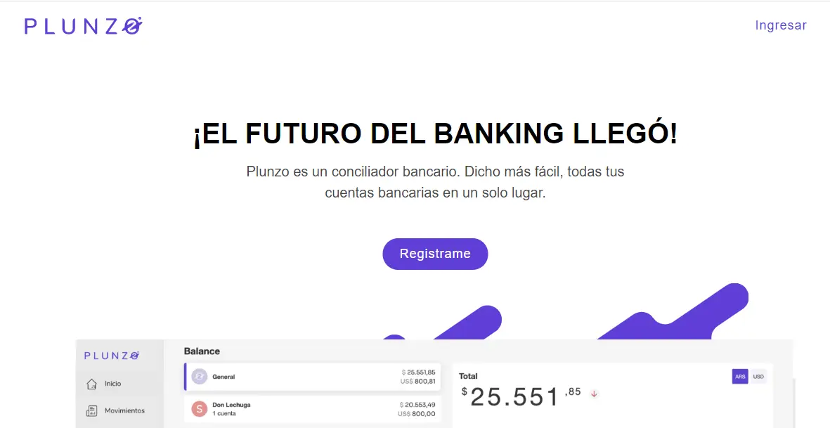 La plataforma Plunzo