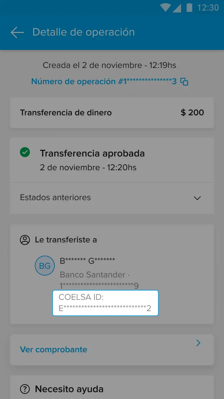 Es importante verificar todos los datos de transferir dinero