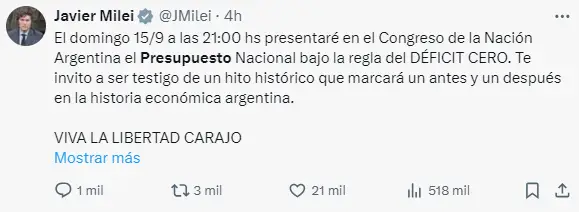 El presidente destacó la importancia política de su nueva metodología presupuestaria