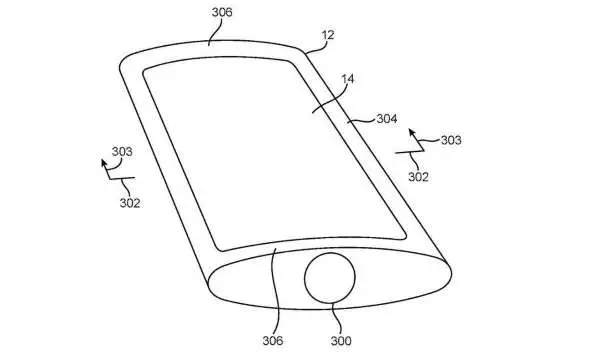 La patente describe el uso de diferentes materiales, como una pantalla OLED o LCD, un cuerpo construido de cristal y algunos componentes externos hechos de metal.