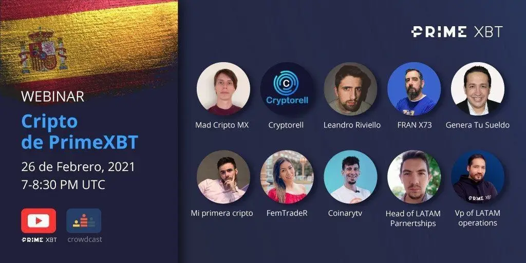 Webinar organizado por PrimeXBT