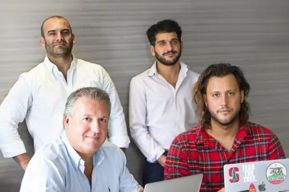 Socios de Cannabis company Builder. García (CFO), Rey (COO), Antalich (CIO) e Israel (CEO) crearon CCB.