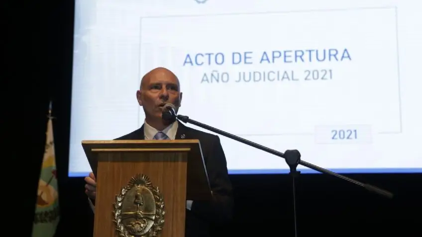 Dalmiro Garay, en el acto de apertura del Poder Judicial en Mendoza