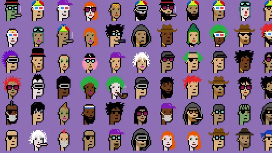 La serie de CryptoPunks es una de las disponibles en el nuevo sitio pirata