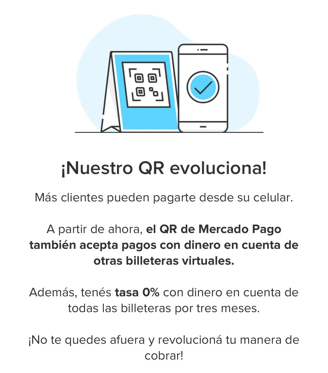 El anuncio de Mercado Pago para sus usuarios