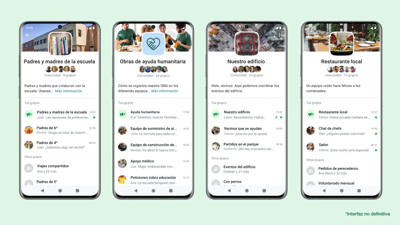 Uno de los últimos grandes cambios en WhstApp ha sido el agregado de Comunidades