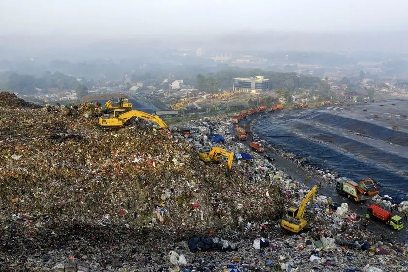El basural de la ciudad de Newport, en Gales