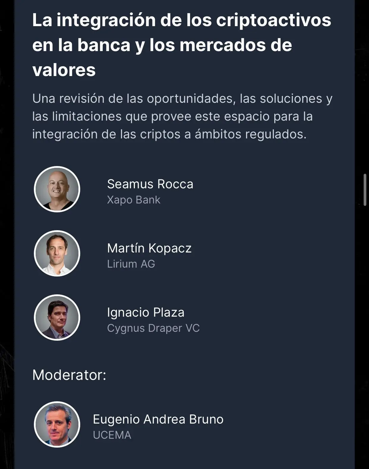 Panel de expertos debatió sobre la incorporación de la tecnología cripto a la banca 