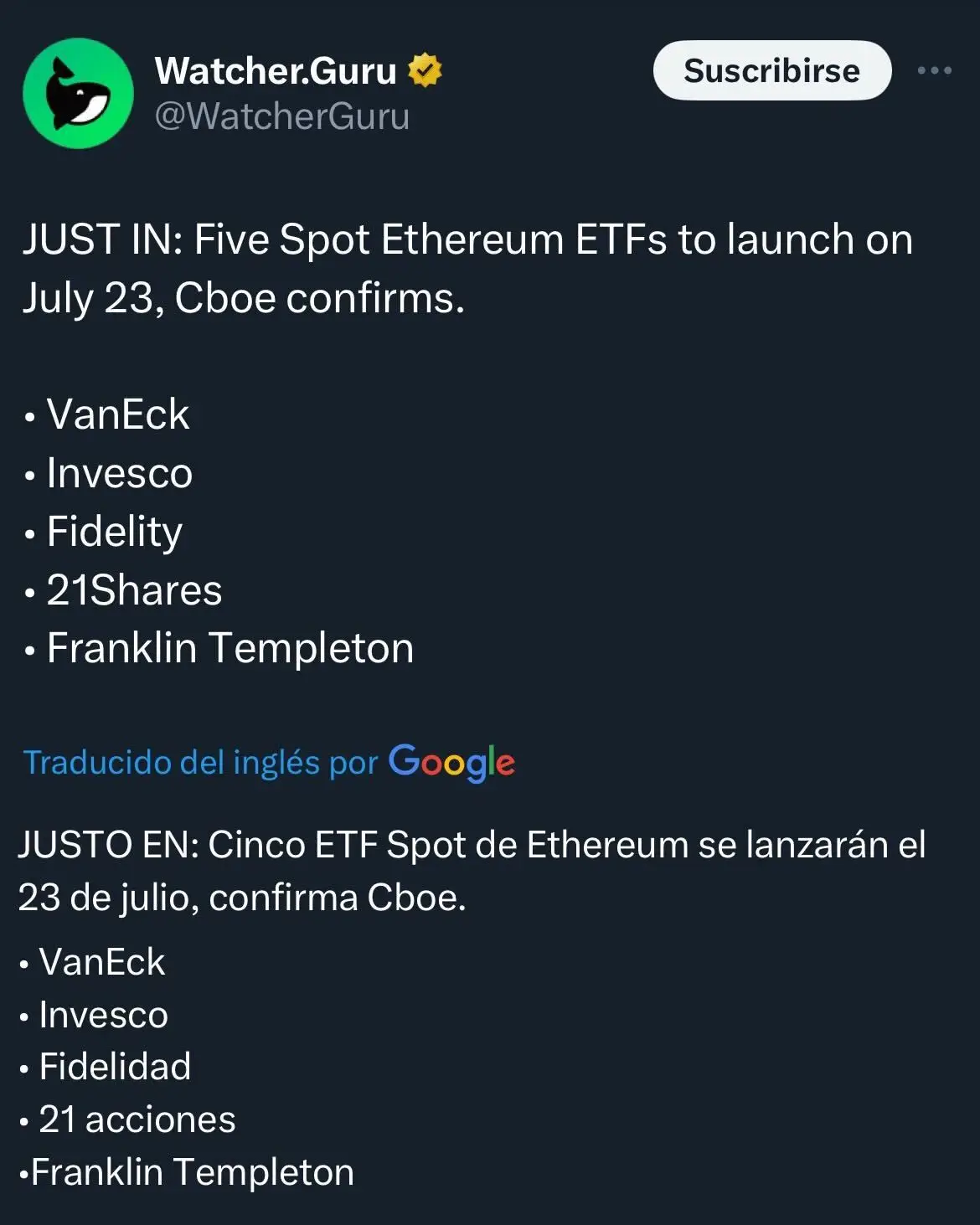 ETF de ETH: las redes anticiparon su llegada
