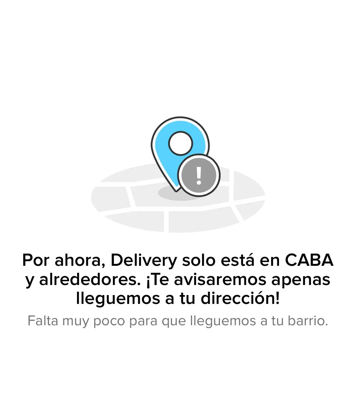 Mercado Pago Delivery por el momento no se encuentra disponible en muchas ciudades