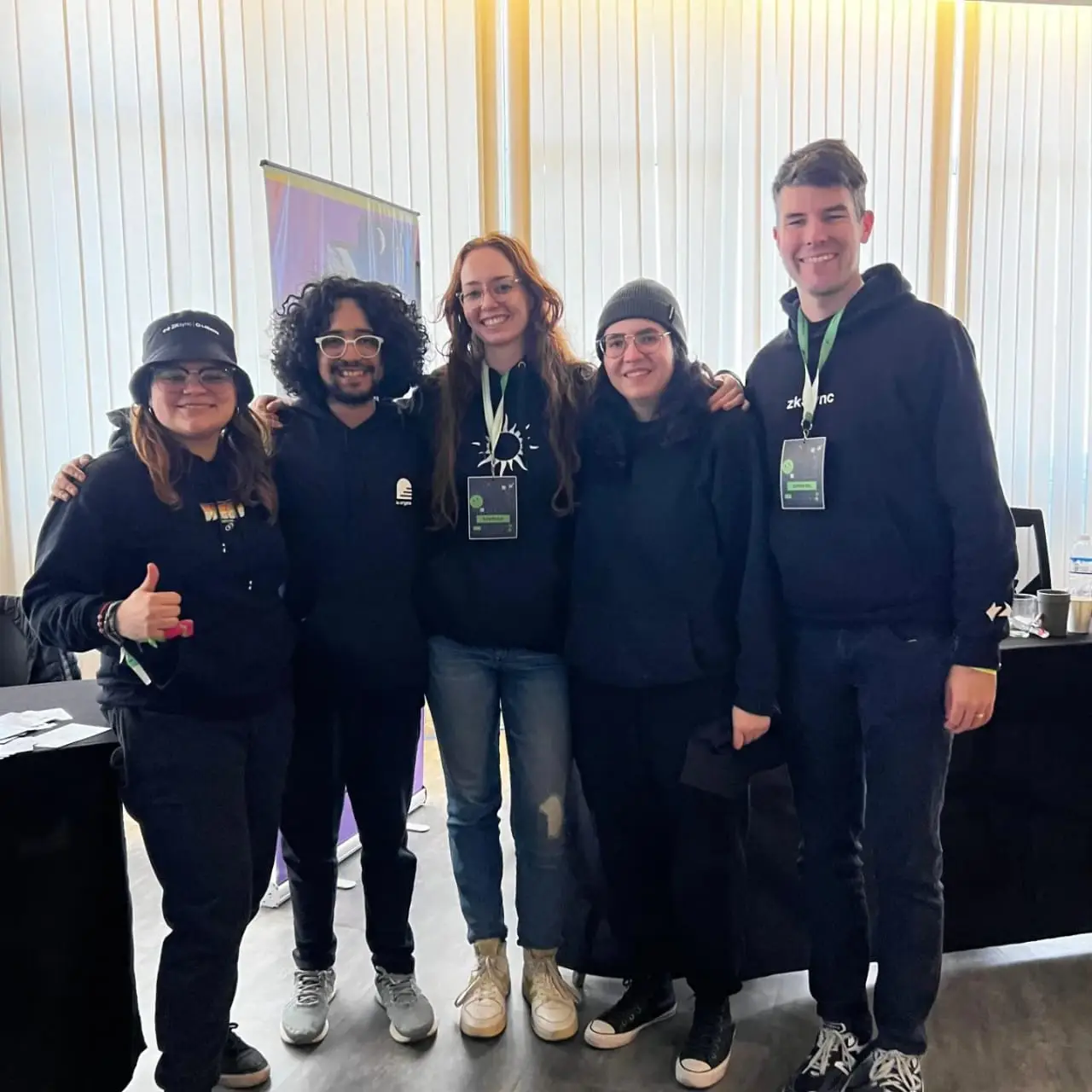 El equipo detrás del desarrollo de la ZKard en el Aleph Hackathon