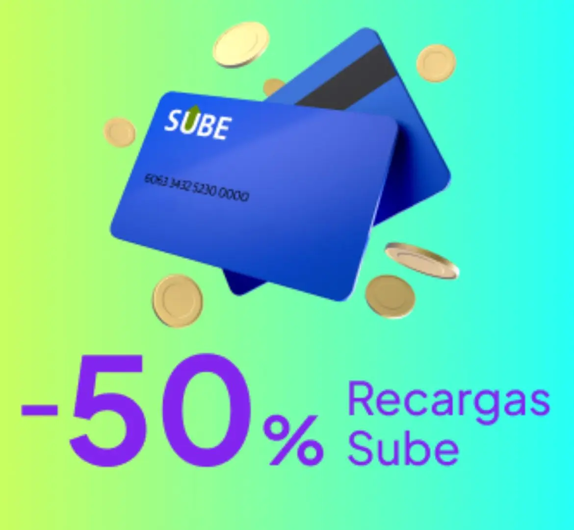 La promoción de Buepp para cargar la Sube