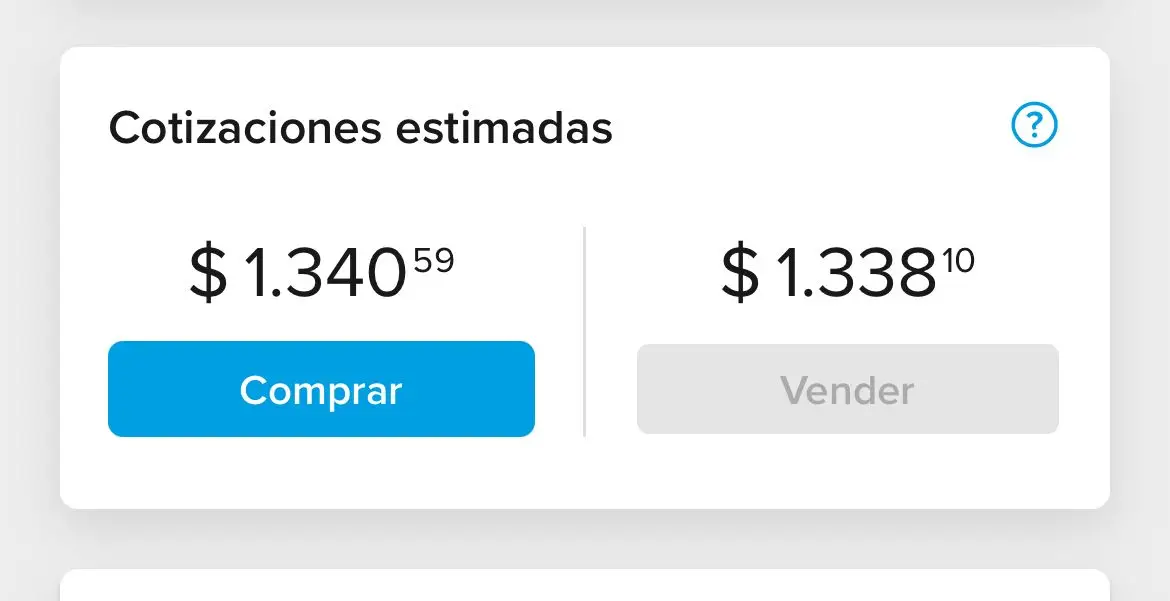 Cotización del dólar en Mercado Pago