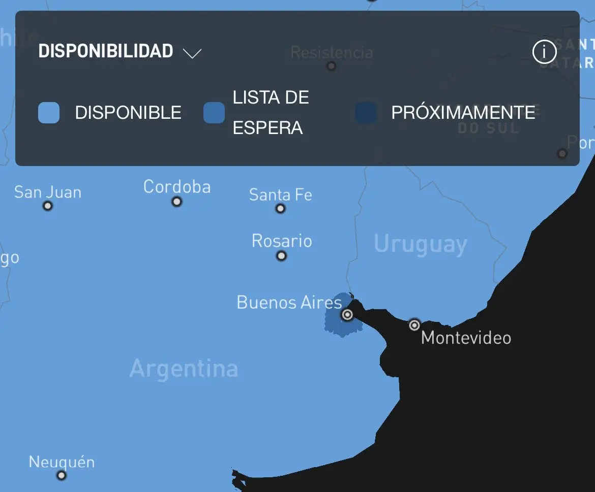 Starlink en Argentina: dónde está disponible