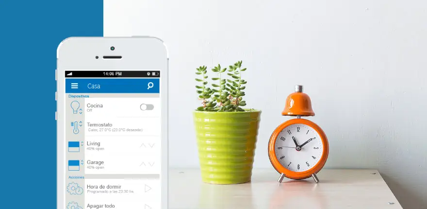 La app de Solidmation para controlar el hogar inteligente.